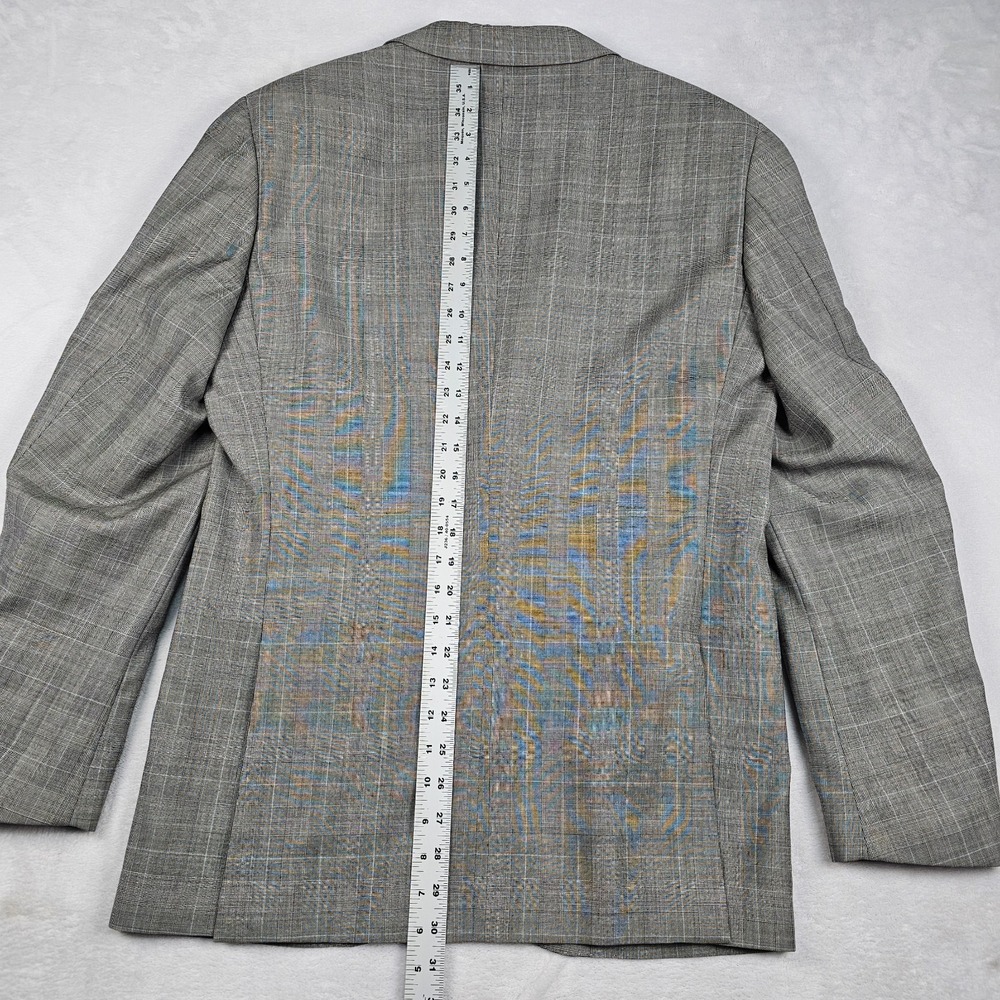 Indochino Suit Mens Sz 42R Pants 34x31 Houndstooth Glen Plaid Check 100% Wool - Picture 12 of 16